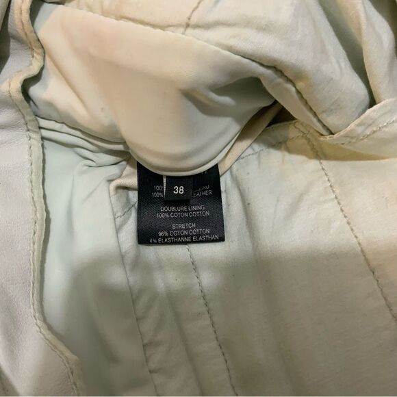 ISABEL MARANT gray  Lambskin Leather skinny Leg Pants 36 US 4 - Picture 9 of 13